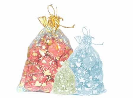 Printed Organza Gift Bags 