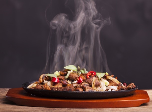 Sizzler Plates & Wooden base