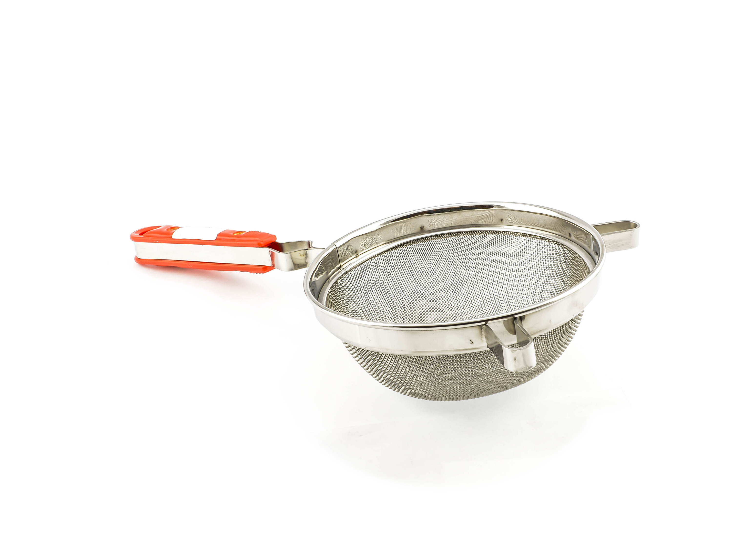 ZYLCO Reinforced Bouillon Strainer - Stainless Steel - 8 in