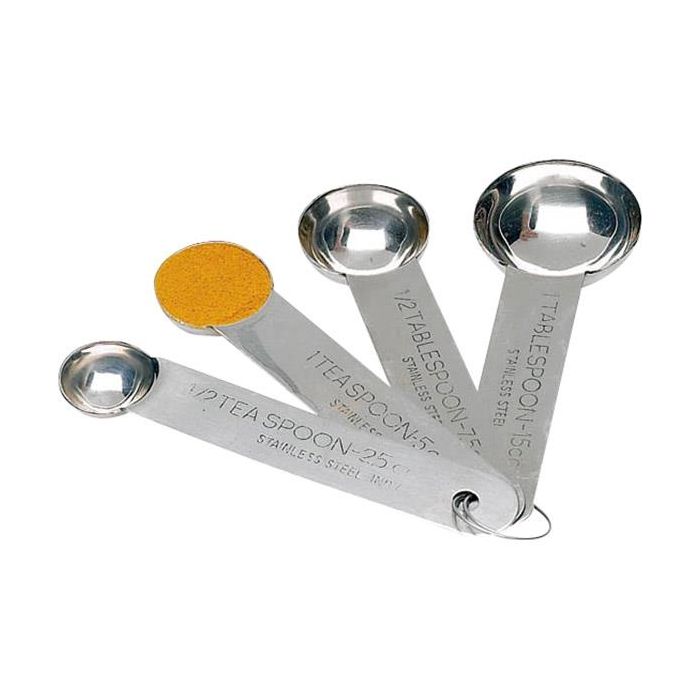 SS MEASURING SPOONS - 4pc SET