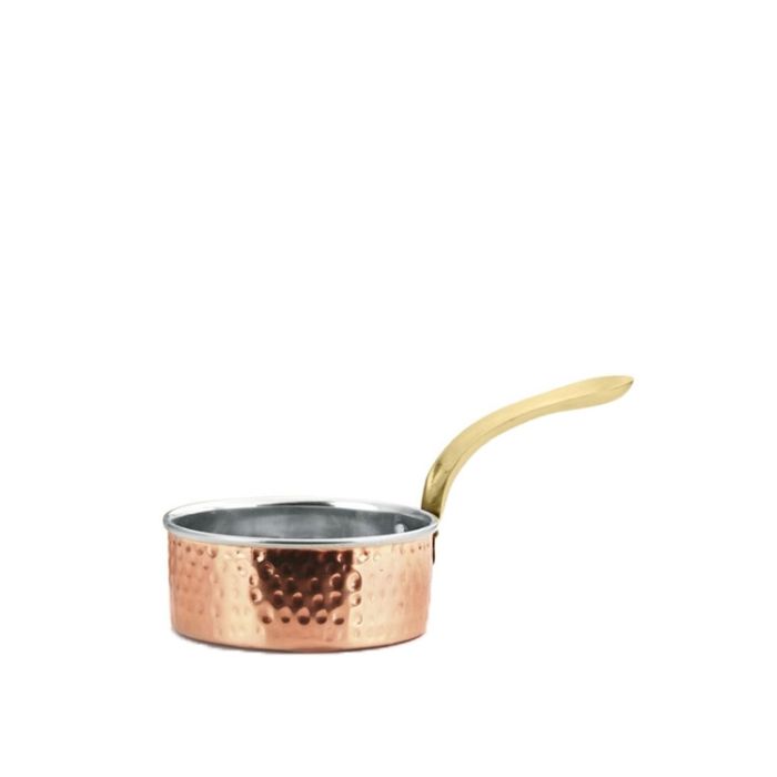 Copper Hammered Mini Deep Saucepan 12.5cm