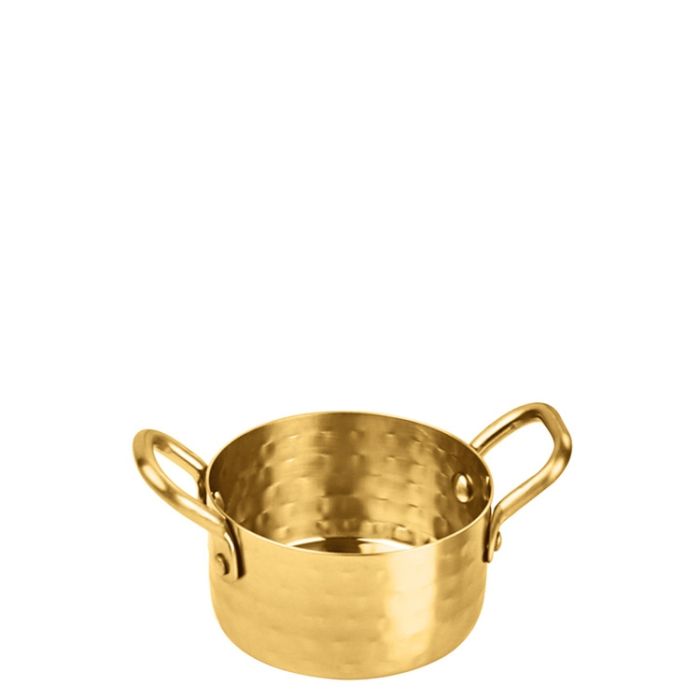 Mini Vintage Brass Finish Sauce Pan - 140ml