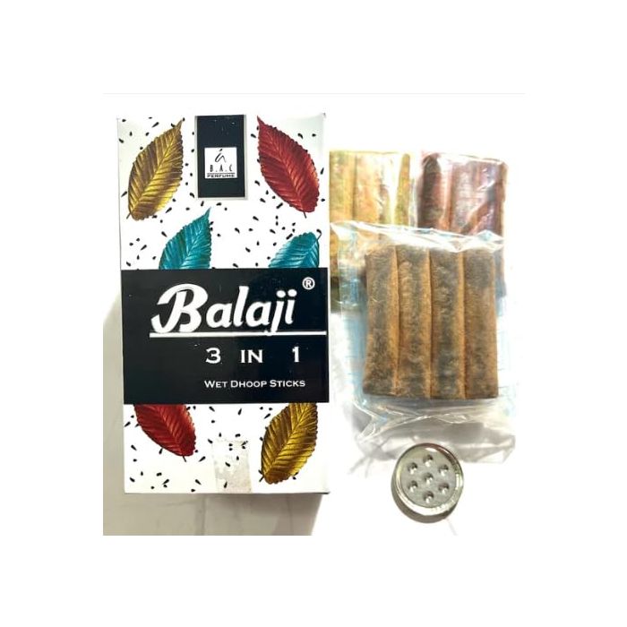Balaji 3 In 1 Wet Dhoop Sticks (1 Pack)