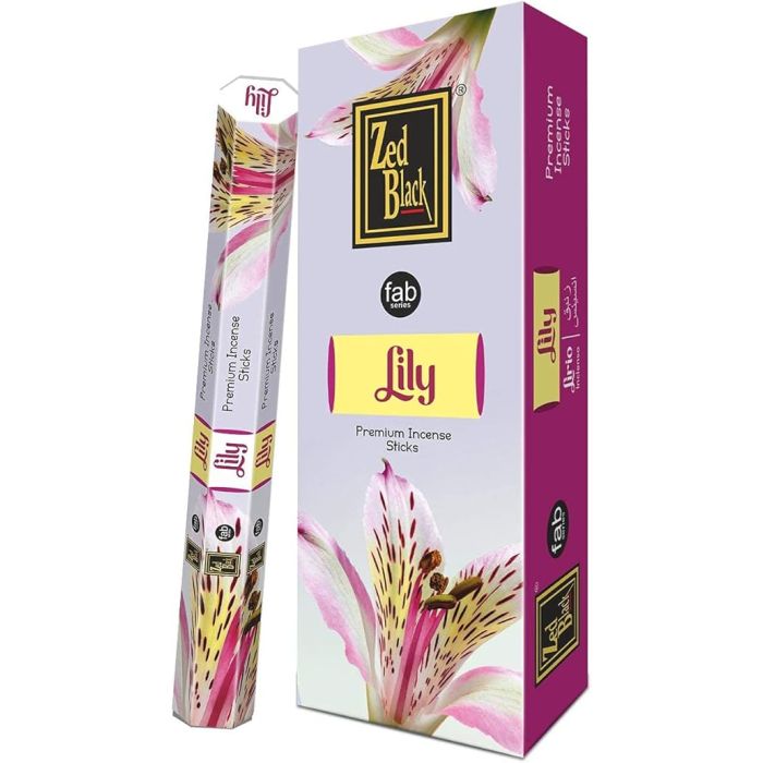 Zed Black Lily Incense Sticks (Pack of 6) 
