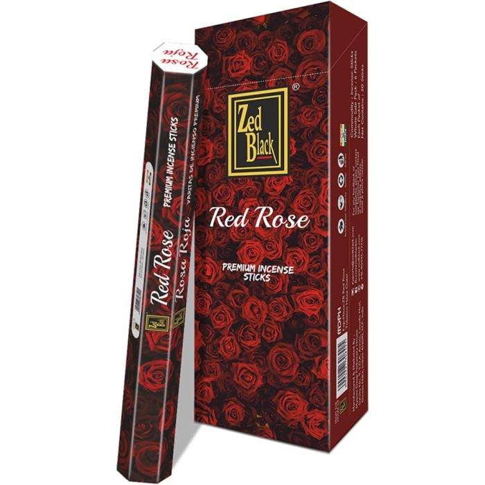 Zed Black Red Rose Incense Sticks (Pack of 6)  