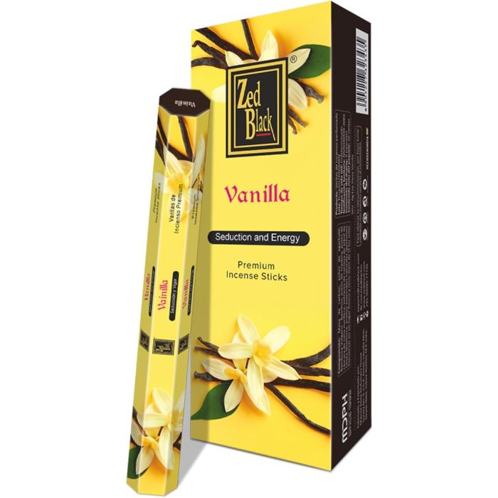 Zed Black Vanilla Incense Sticks (Pack of 6) 