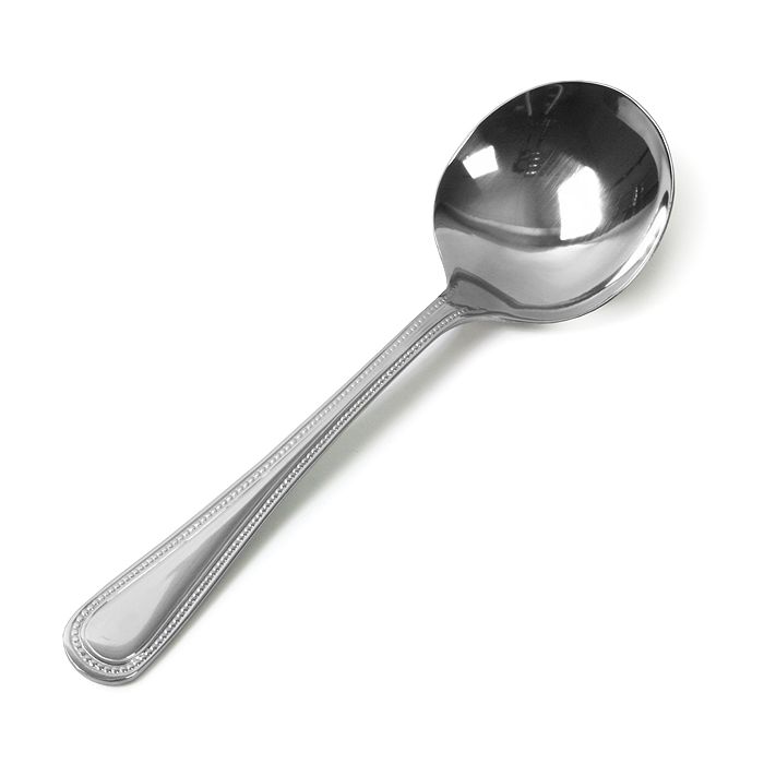 Bead Stainless Steel Mirror Finished Soup Spoon