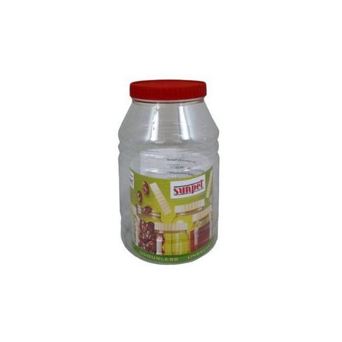 Sunpet 6000 ml Red Top Plastic Storage Jar Canister