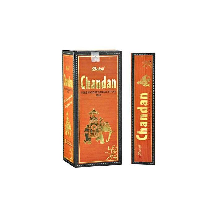 Balaji Chandan Pure Mysore Sandal Mild Incense Sticks (Pack of 12)