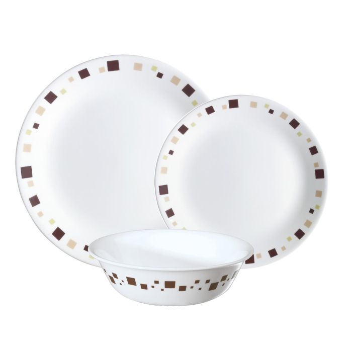 Corelle Geometric 12pc Dinner Set