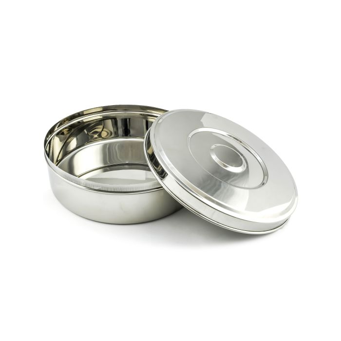 Stainless Steel Puri Dabba 10 With Stainless Steel Lid