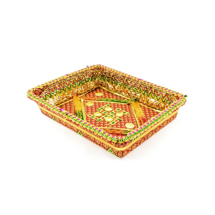 Decorated Chhab - Rectangle - 41cm x 30cm x 7cm