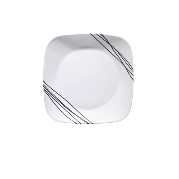 Corelle Simple Sketch Square Luncheon Plate