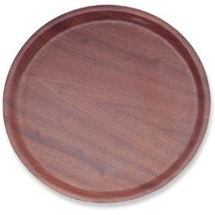 Wooden Mahogany Round Tray 43.5cm