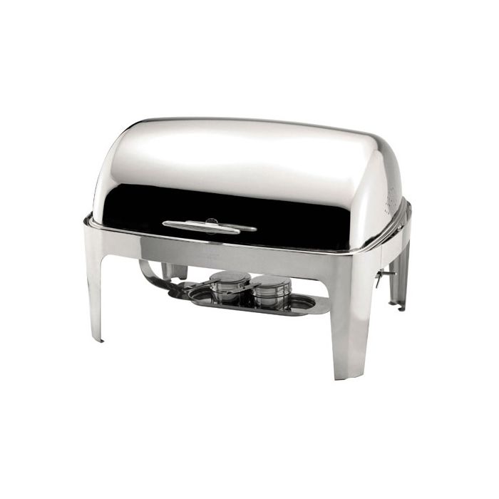 Stainless Steel Rectangular Roll Top Chafer 6.5cm / 8.5L