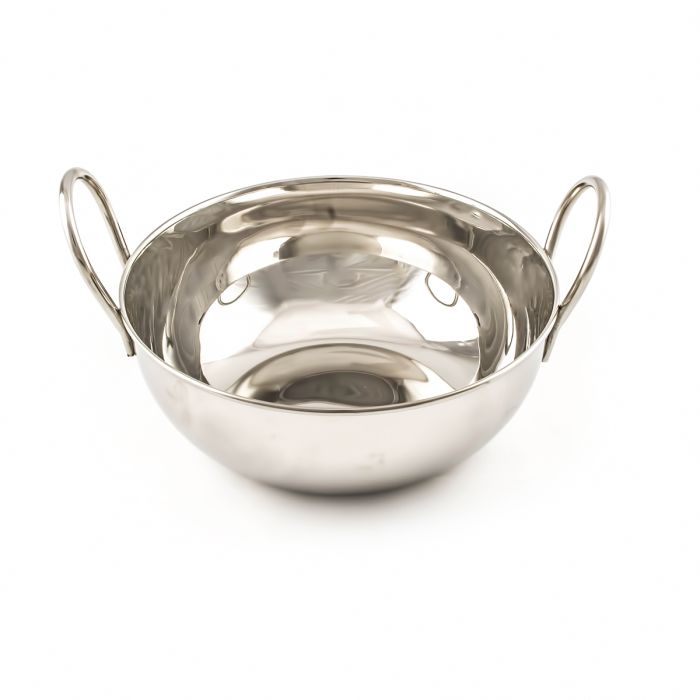 Stainless Steel Small Veg Kadai With Handle 14.5cm