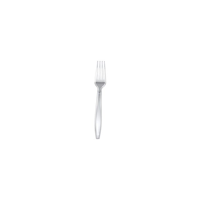 Clear Plastic fork Disposable & Heavy Duty Pack of 50