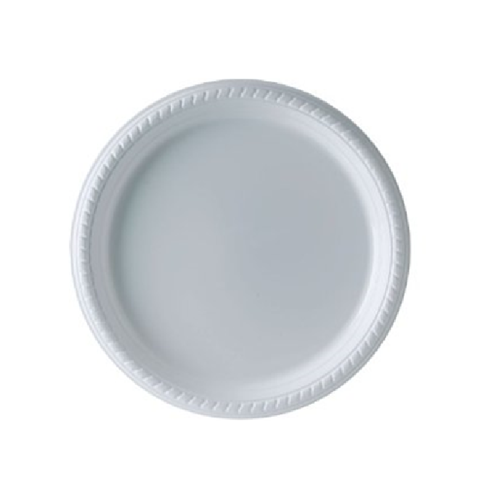 Round White Paper Plates Disposable 23cm - Pack of 50