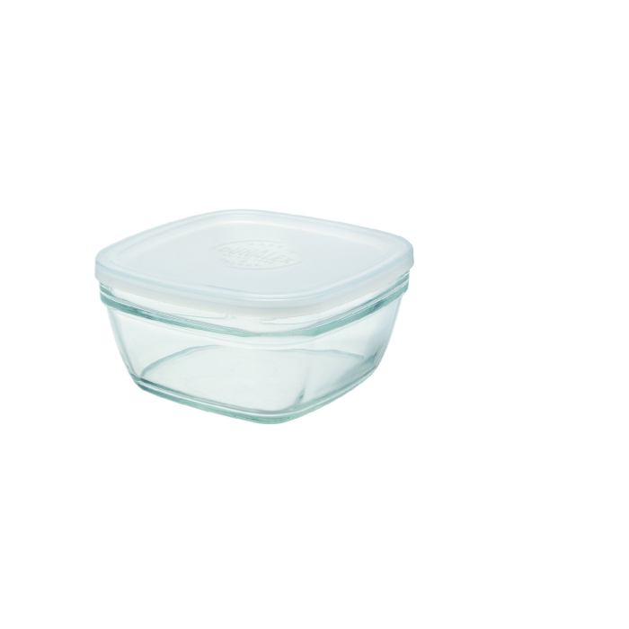Duralex Coupelleys Carre Explilable 17 cm + Couvercle Frost Lid