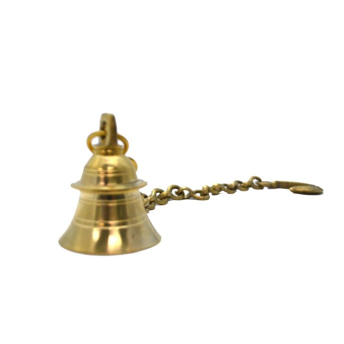 Brass Cow Bell With Chain