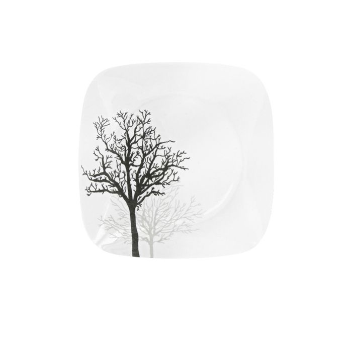 Corelle Timber Shadows Square Luncheon Plate