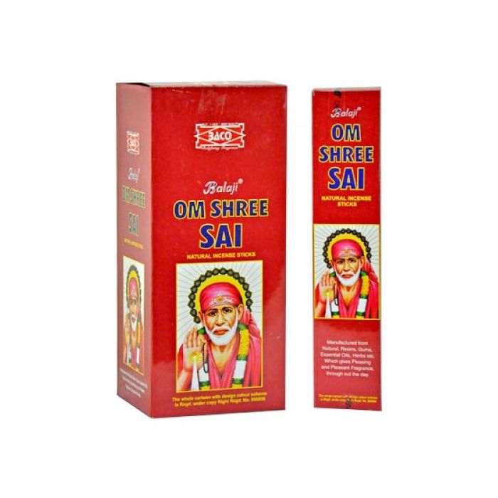 Balaji Om Shree Sai Natural Incense Stick (Pack of 12)