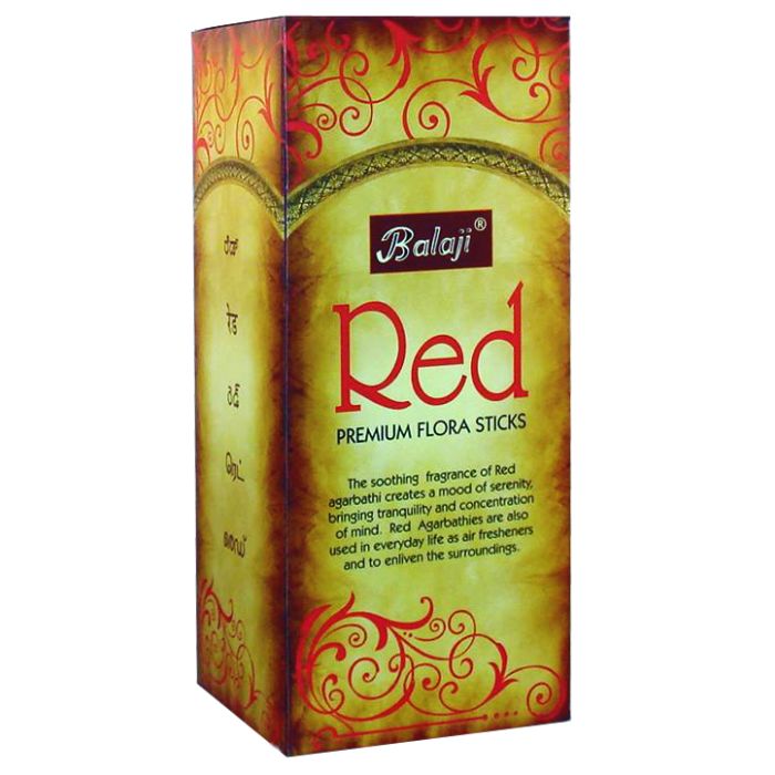 Balaji Red Premium Flora Sticks (Pack of 12)