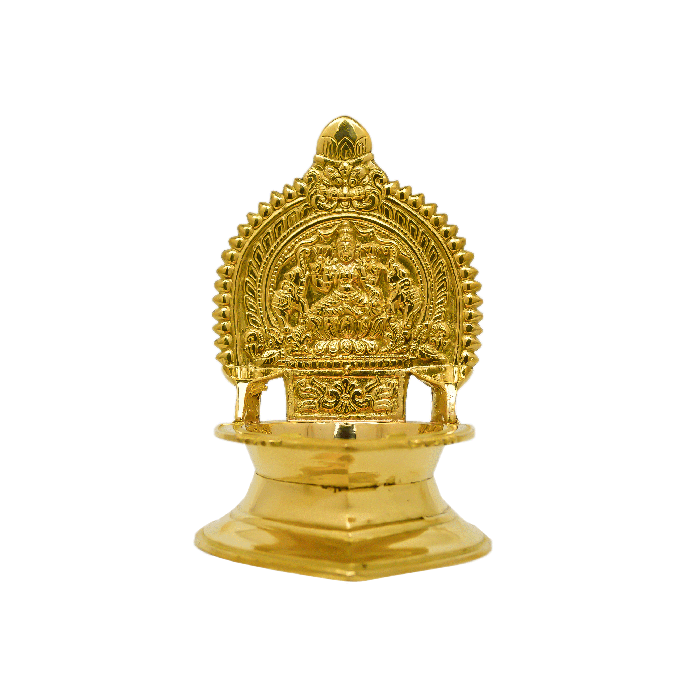 Traditional Brass Kamachi Batti (Cotton Lamp) No.30