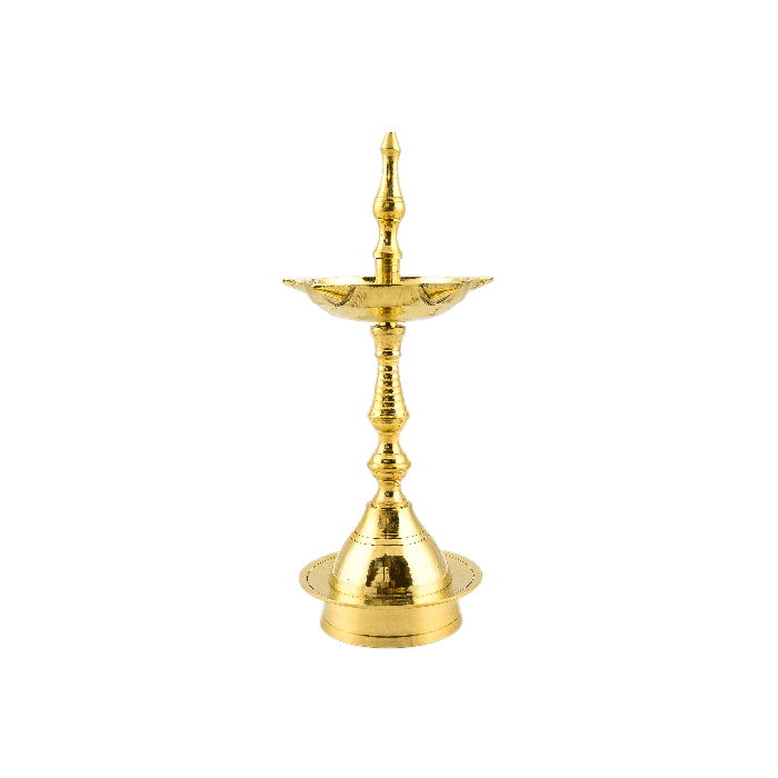 Traditional Brass Samai No.2 (Hold Up To 5 Cotton Lamps)