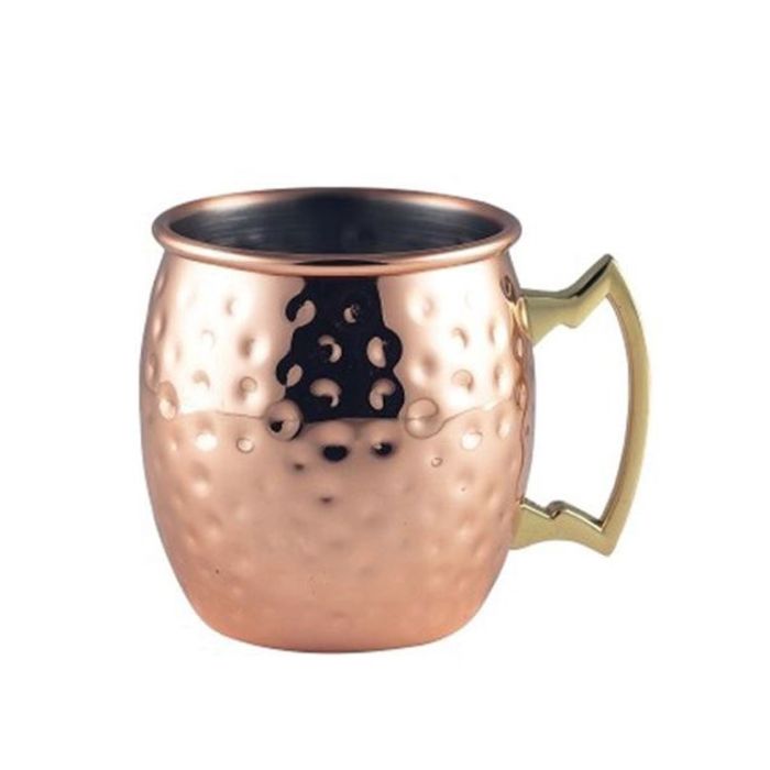 Copper Hammered Mug With Handle -600ml