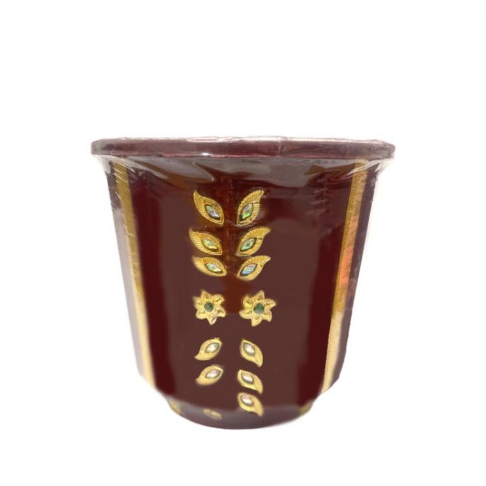 Decorated Kunda - Gold & Marron