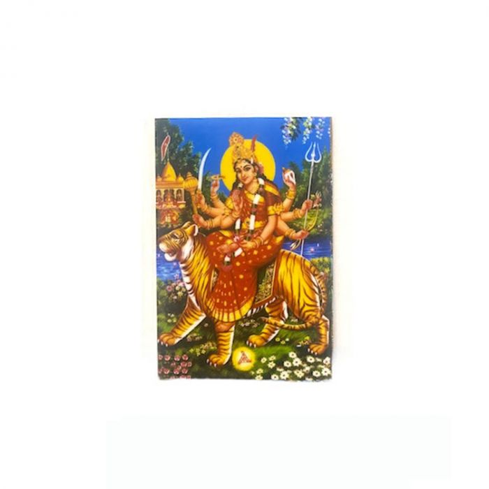 Laminated Sticker Of Goddess Durga