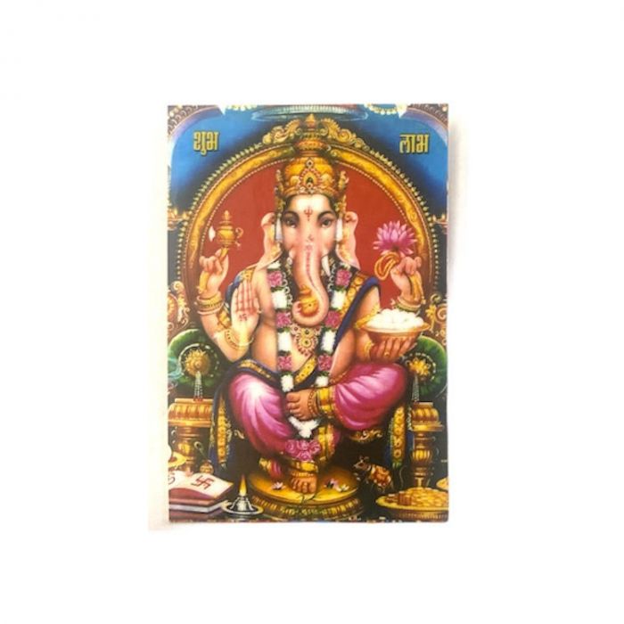 Laminated Sticker Of Ganesh