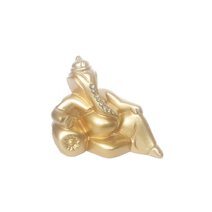 Ganesh Sitting Gold With Diamond - M-1003-G