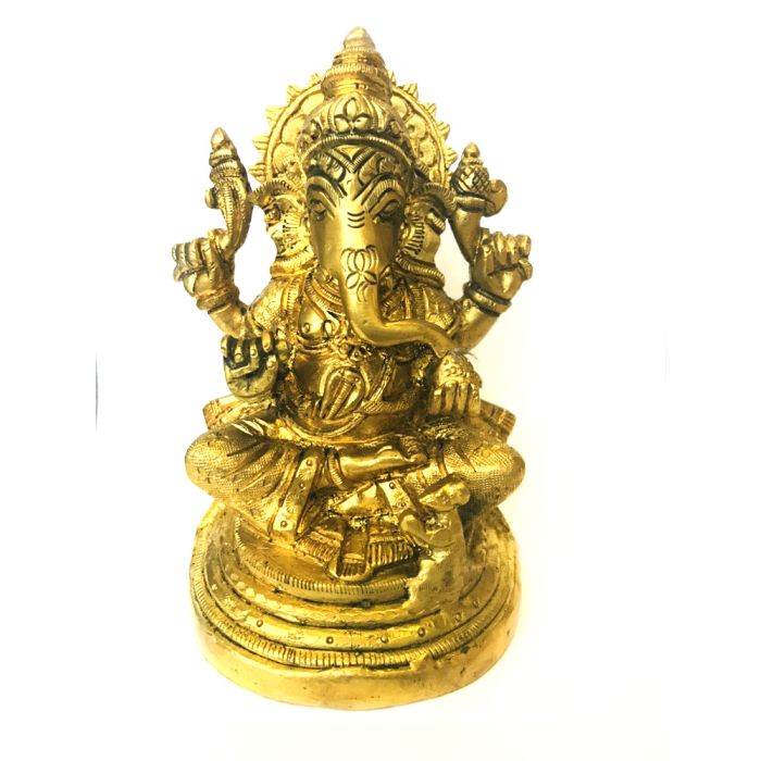 Antique Brass Solid Ganesh