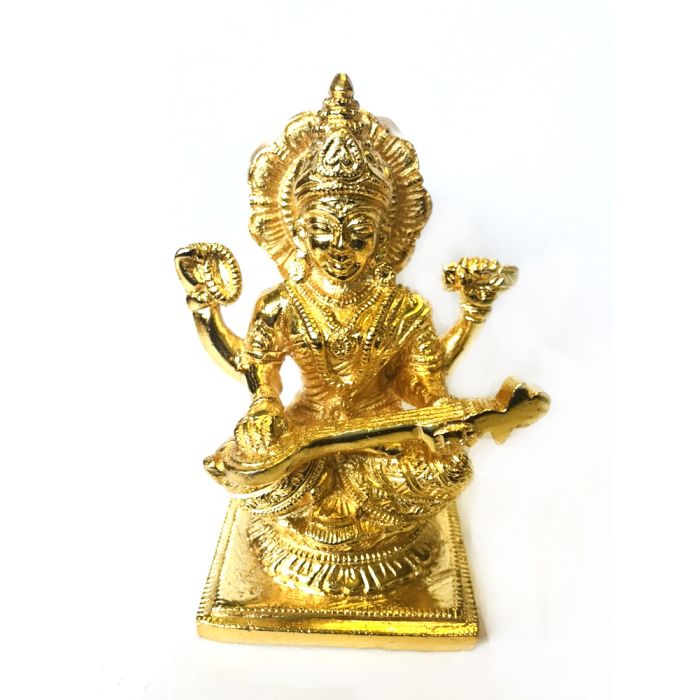 Brass Gold Finish Saraswati 4
