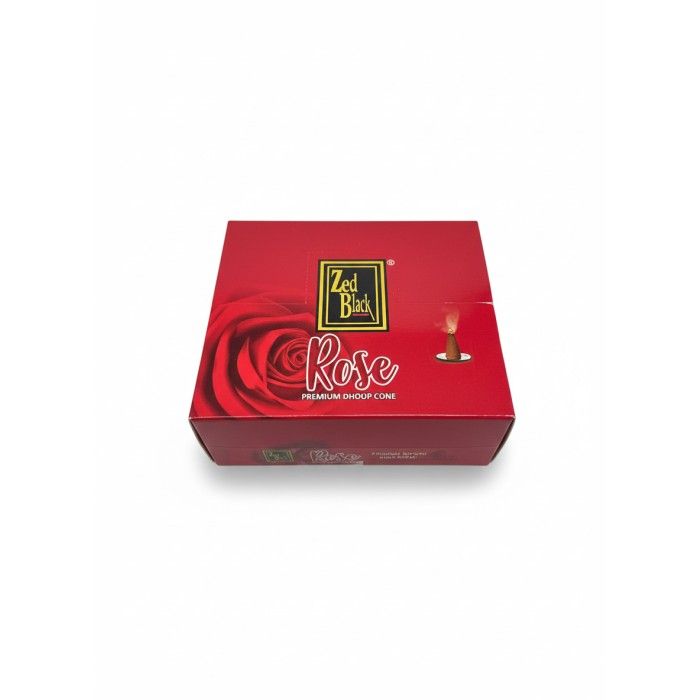 Zed Black Rose Incense Cones (Pack of 12)