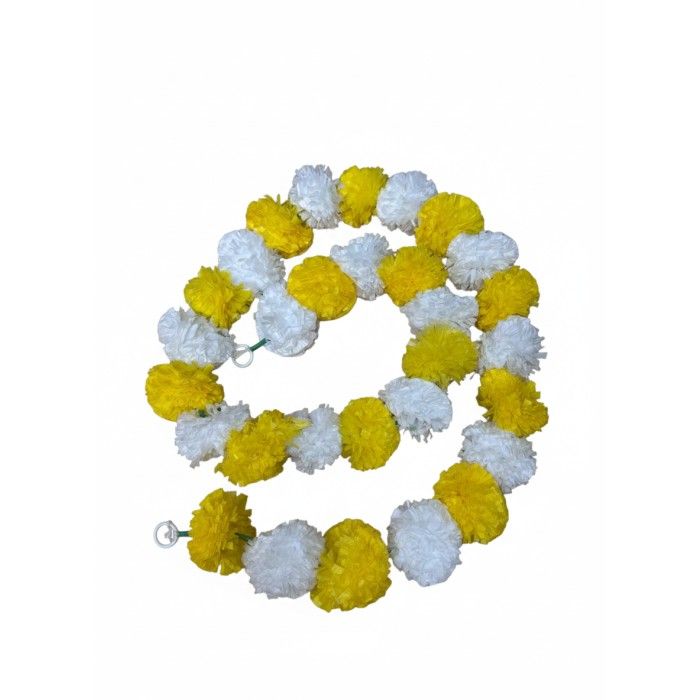 Pom Pom Ladi Big Yellow & White 1pc
