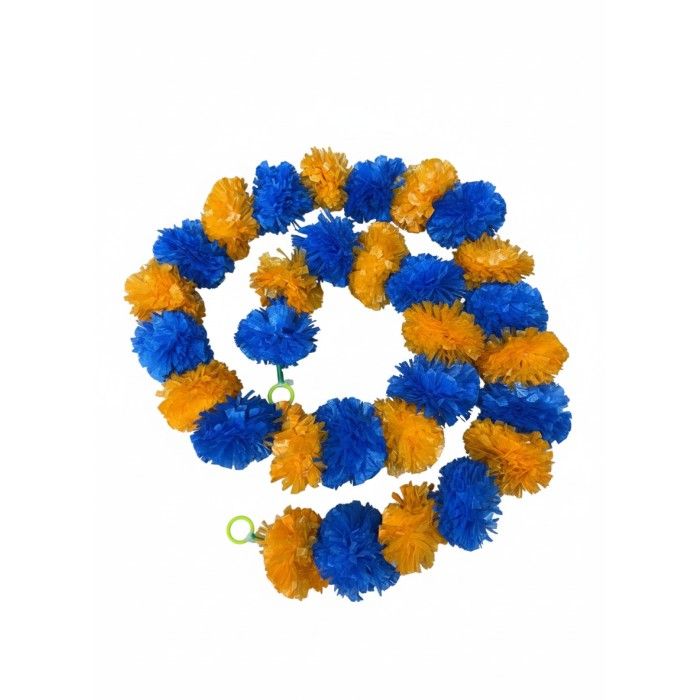 Pom Pom Ladi Big Orange & Blue 1pc