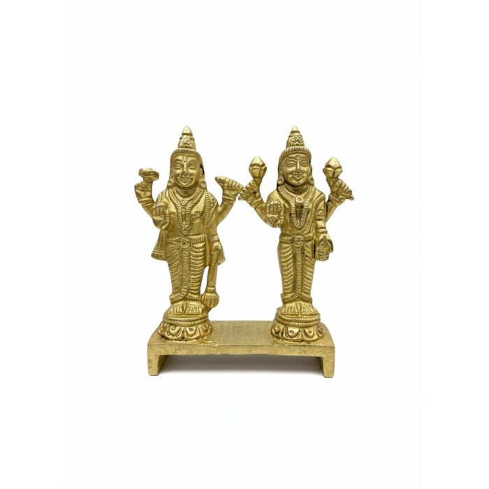 Brass Laxmi Vishnu Statue