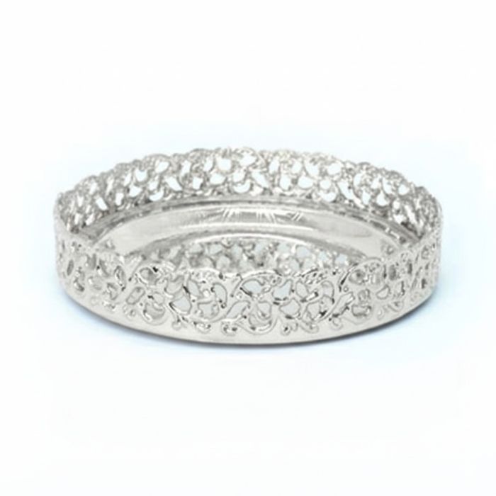 Silver Plated Round Small Tray 