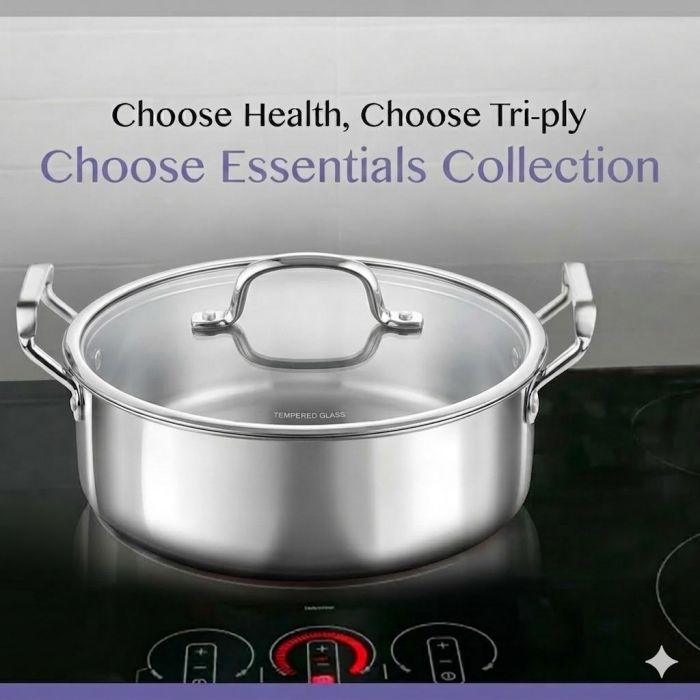 Zinel Stainless Steel Saute Pot 32cm