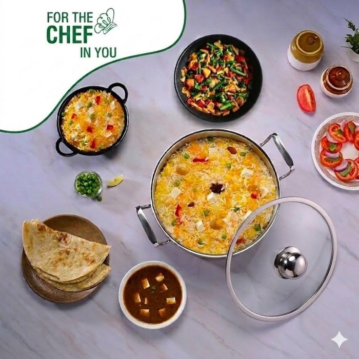 Zinel Stainless Steel Saute Pot 28cm