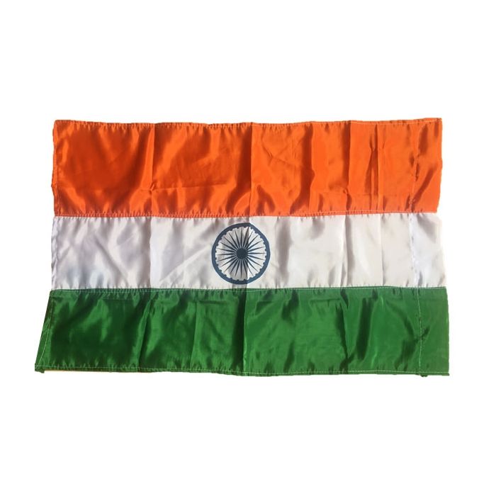 Medium India Flag- Satin Material