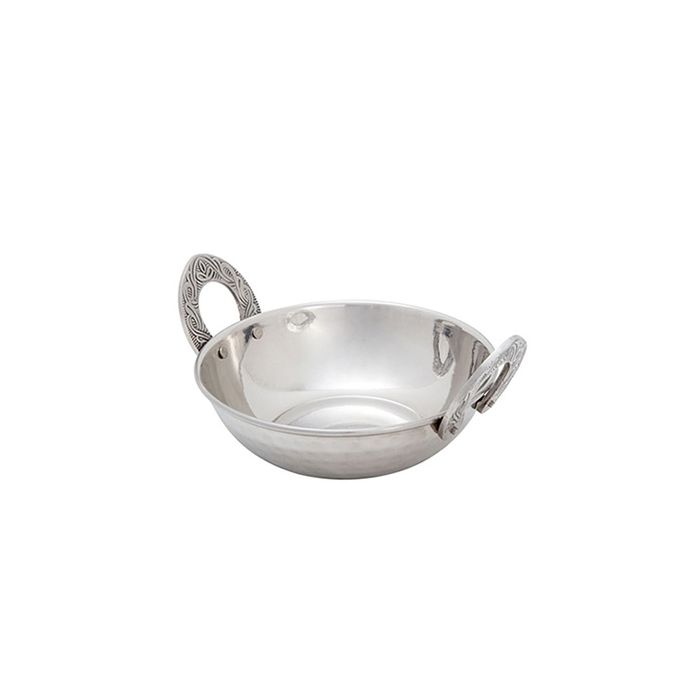Stainless Steel Double Wall Hammer Kadai 13cm