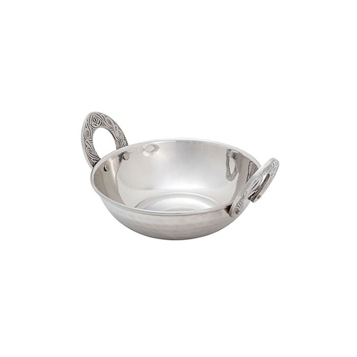 Stainless Steel Double Wall Hammer Kadai 15cm