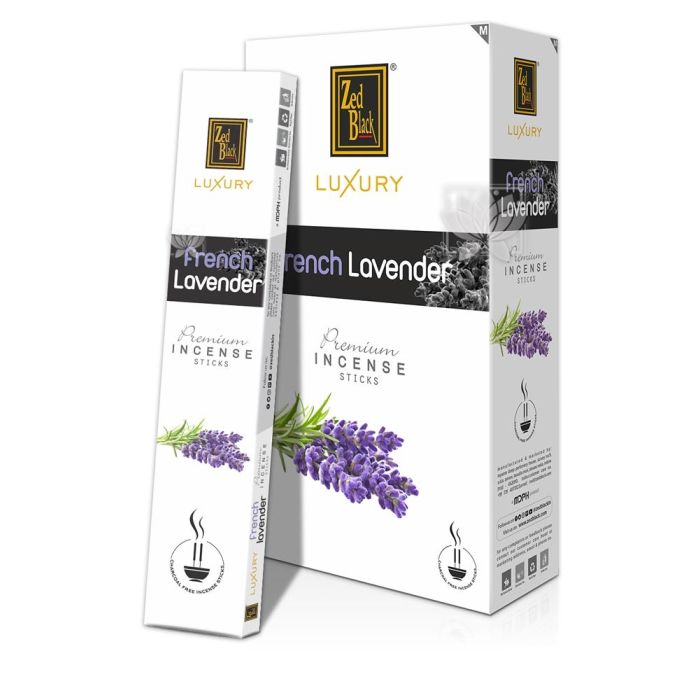 Zed Black French Lavender Incense Sticks (Pack Of 12)