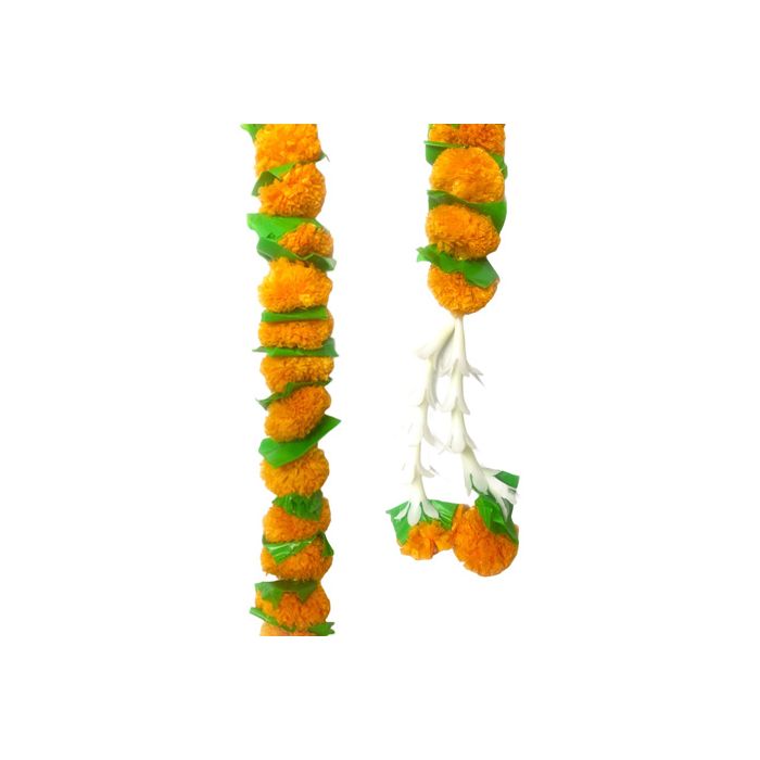 Single String Of Orange Artificial Flower Ladi - 57