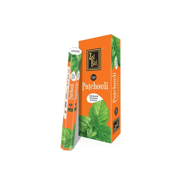 Zed Black Patchouli Incense Sticks (Pack of 6)