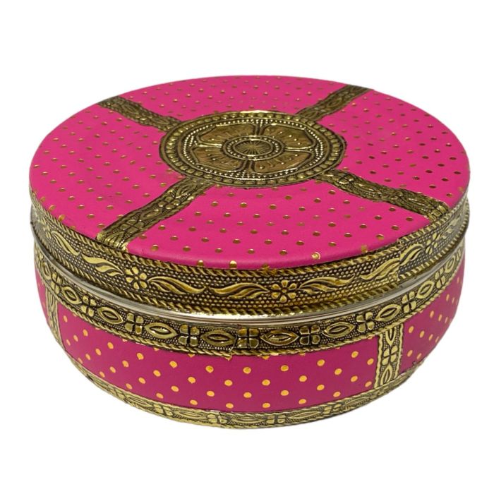 Decorated Dabba Big No 7 - Pink